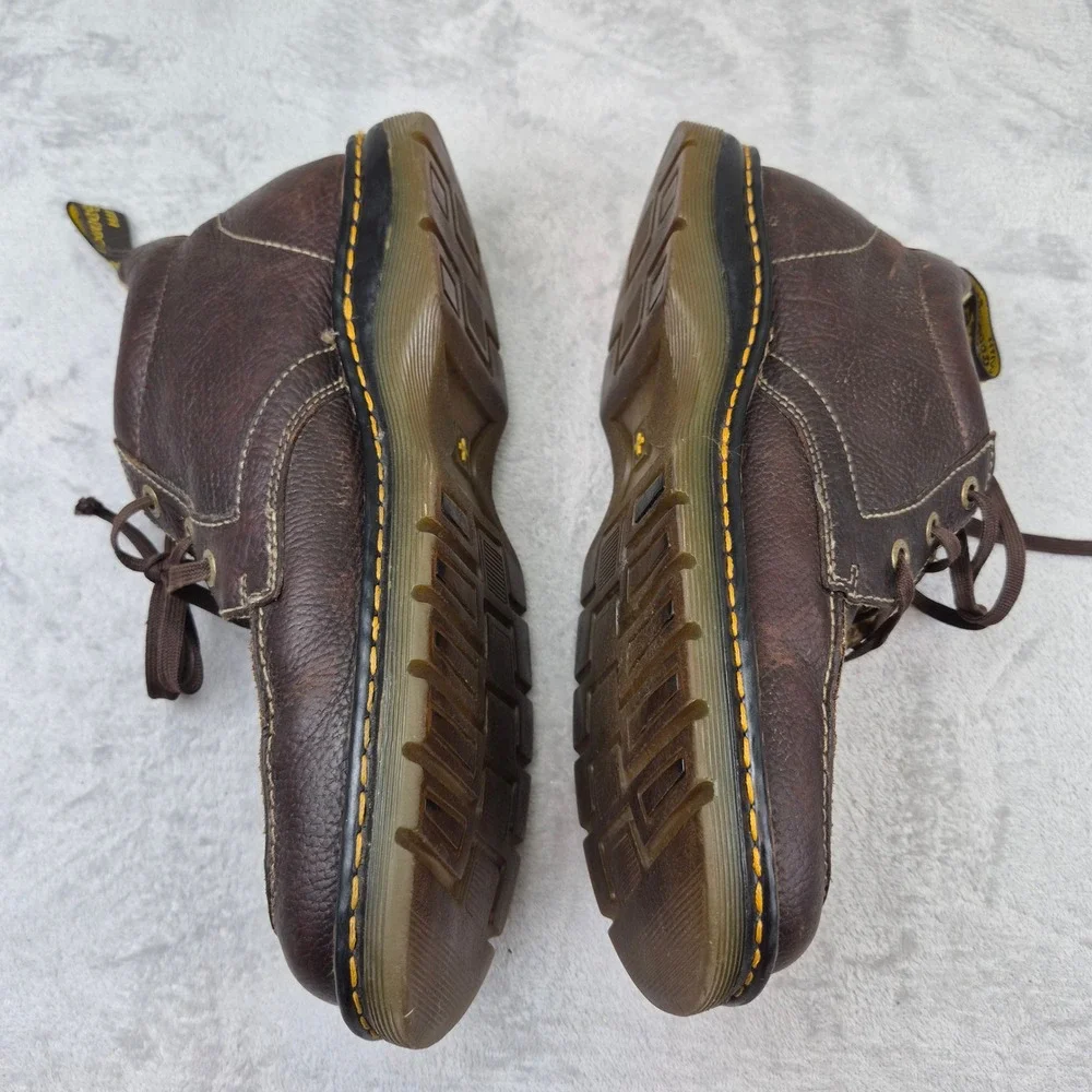 Doc Dr. Martens Paco Brown Leather Moc Toe Chukka Boots Mens 12 AW004 90s Punk